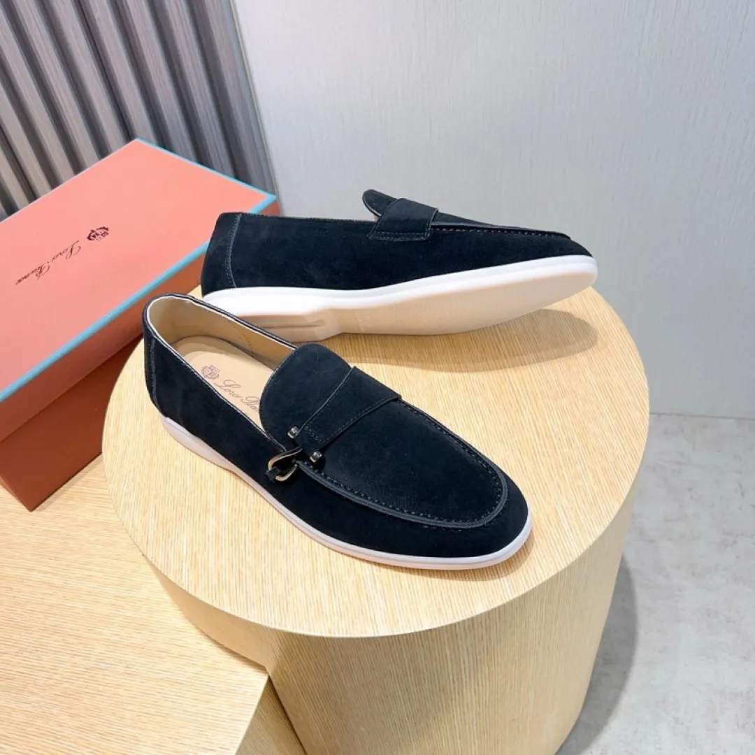 Men's Men's Shoes💰Men's Shoes💰440💰[loro piana] Couple's Style - The new moccasins are made of water-repellent treated suede uppers with rubber soles, a classic. The complex craftsmanship and meticulous structure make the shoes light and soft, allowing you to walk comfortably and freely. Perfect for wearing at the beach or out in the water during the summer. Women’s size: 35-40 Men’s size: 38-45